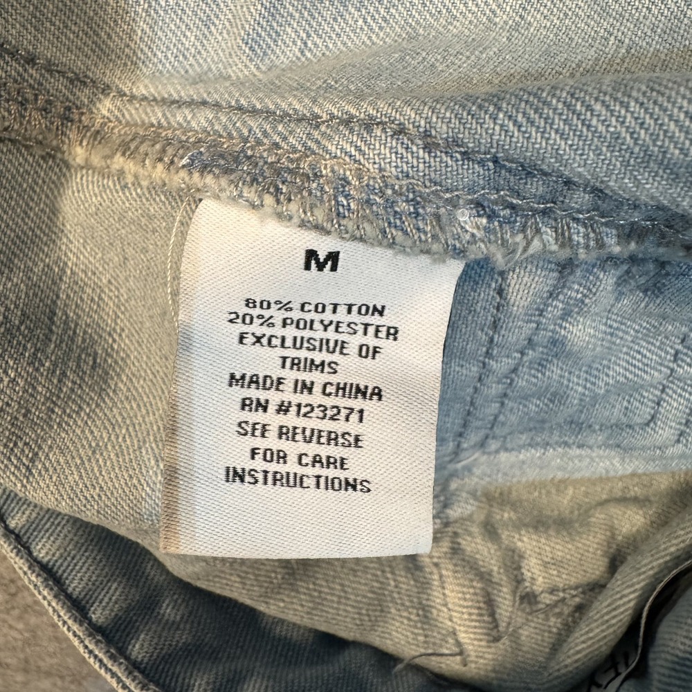 J For Justify Cargo Denim Mini Skirt Medium Light Blue Utility Pockets - Picture 8 of 9